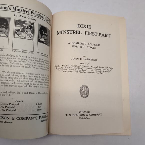 Lot of 4 Minstrel Booklets Denisons Dixie Jubilee Alabama First Part 20s - Picture 5 of 16